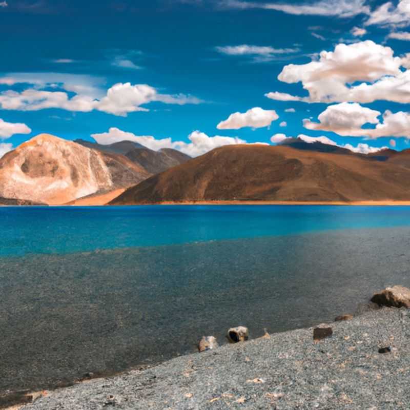 A couple embarks on a whirlwind 24&#45;hour summer adventure in Ladakh, India, surrounded by the breathtaking vista of snow&#45;capped mountains and azure skies, capturing the essence of this enchanting land.