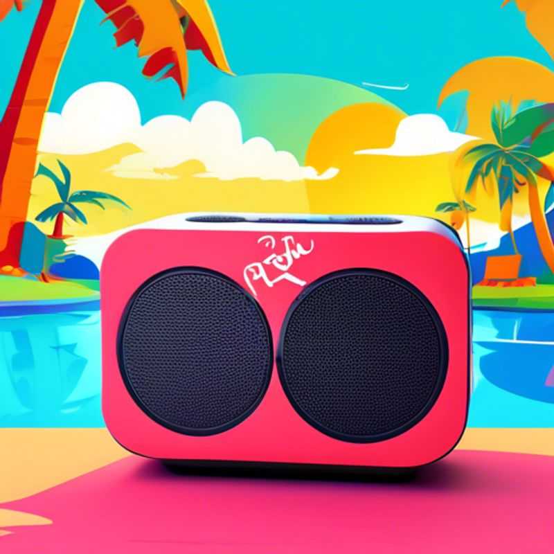 A stylish portable Bluetooth speaker, ready to soundtrack your adventures.