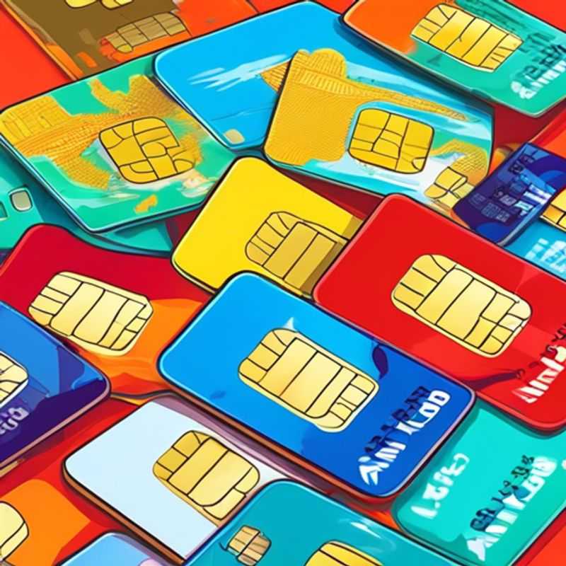 A collection of SIM cards from different countries, ready for your international adventures.