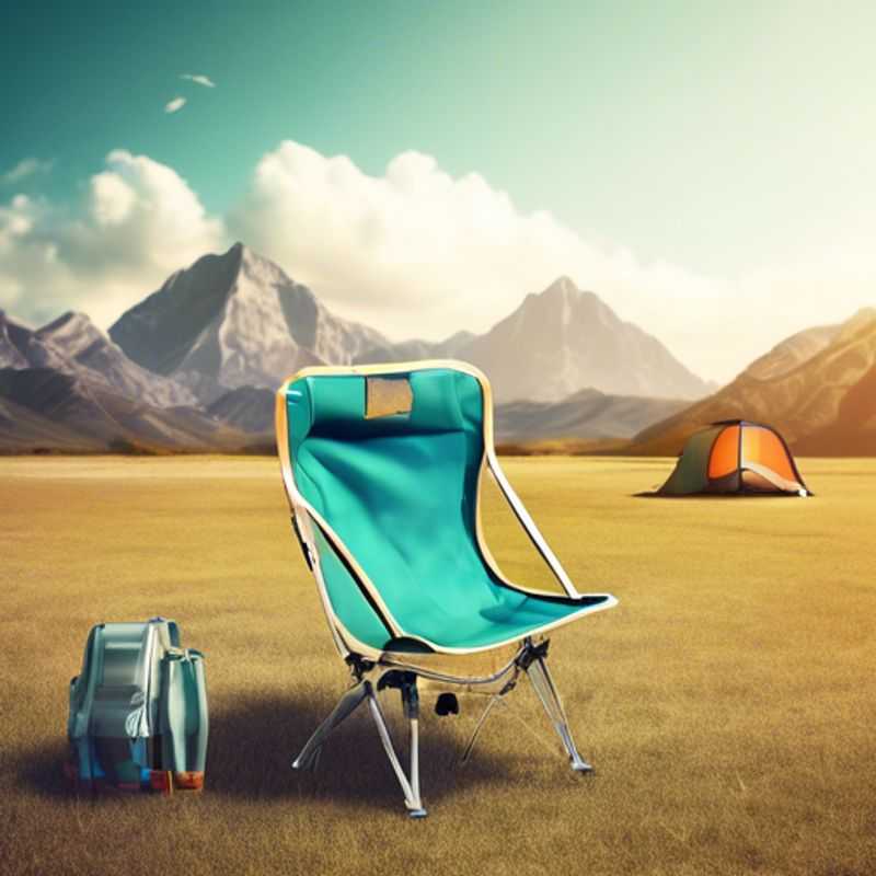 A compact, portable camping chair, ready for adventures!