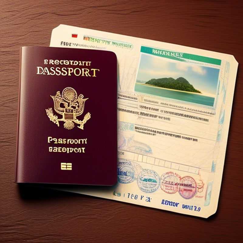 A close-up image of a passport and visas, symbolizing the exciting journey ahead.