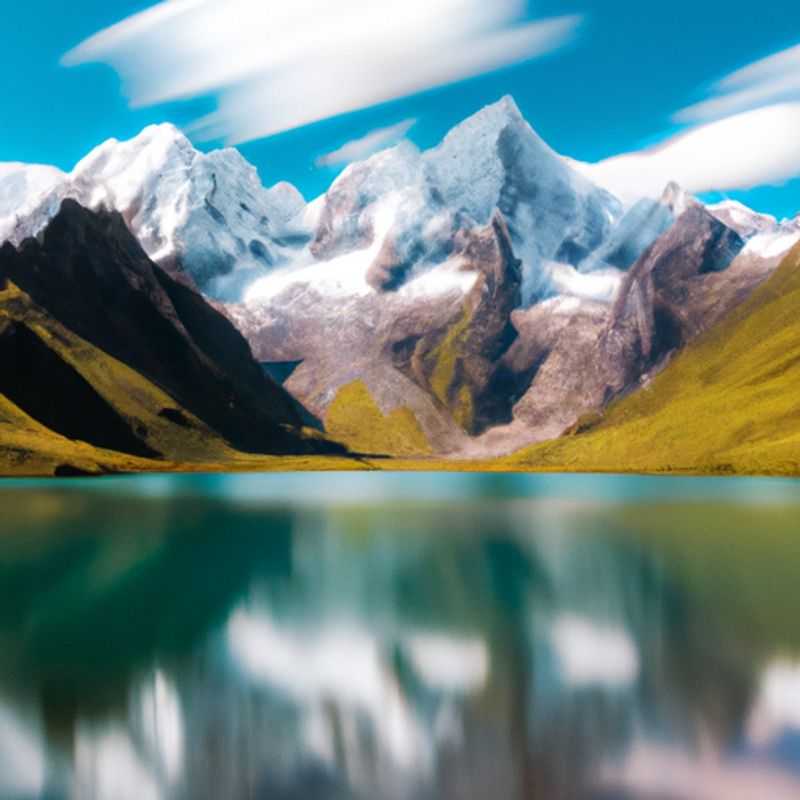 Four intrepid travelers traverse the breathtaking Huayhuash Circuit in Peru during the vibrant summer months, where towering snow-capped peaks, crystal-clear lakes, and verdant valleys create a mesmerizing Andean tapestry.