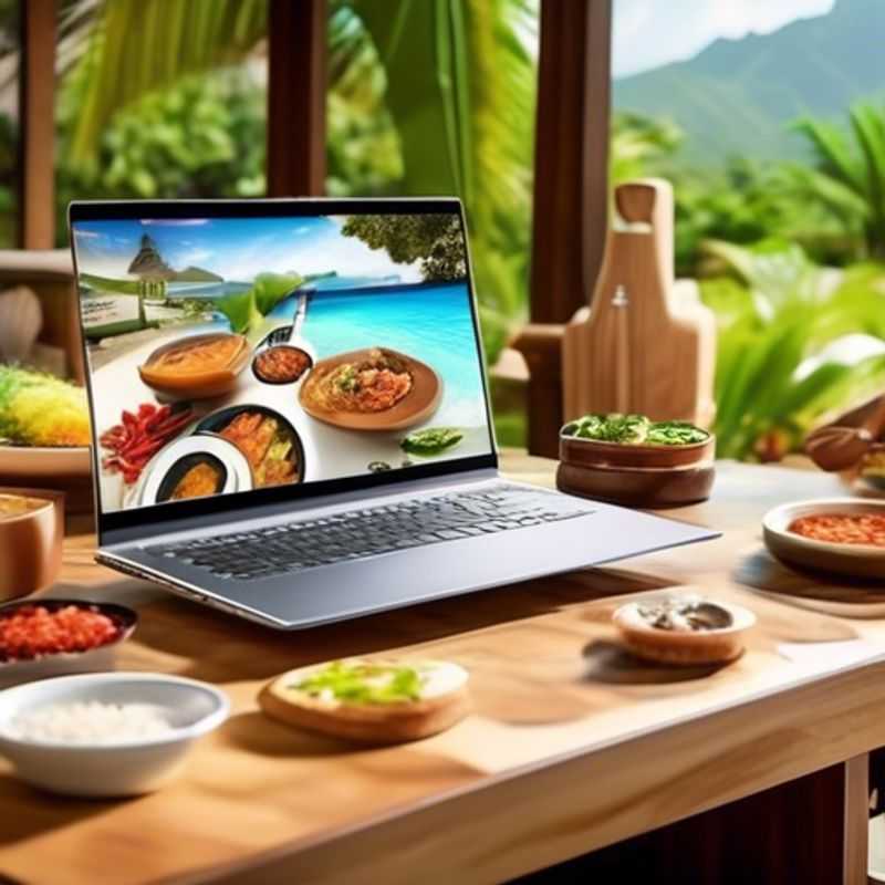 Laptop Stand&#44; Local Delights&#58; A Digital Nomad's Winter Market Adventure